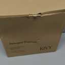 KIVY Glass Detergent Dispenser Container Set of 4 [INCL Labels] Large Glass jars for Laundry Room Organization Decor - Laundry soap dispenser for liquid detergent dispenser - Fabric softener dispenser