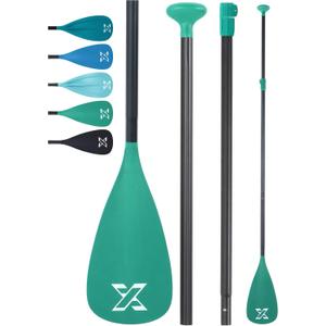 ZLX Paddle Board Paddle, 3 or 4 Piece Adjustable SUP Paddle, Detachable Floating Kayak Paddles, Lightweight Oar with Premium Durable Fiber Blade, for Paddleboard, Surfing, Water Sports Enjoyment