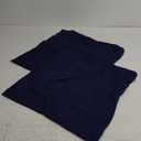 MIULEE Pack of 2 Decorative Outdoor Solid Waterproof Throw Pillow Covers Faux Linen Garden Farmhouse Cushion Cases for Summer Patio Tent Balcony Couch Sofa 20x20 Inch Navy