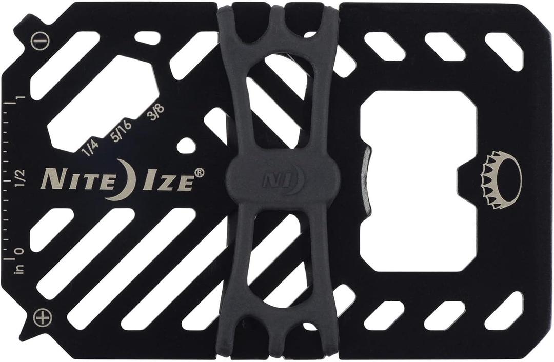 Nite Ize Financial Tool 7-in-1 Multi Tool Wallet - Black (1-Pack)