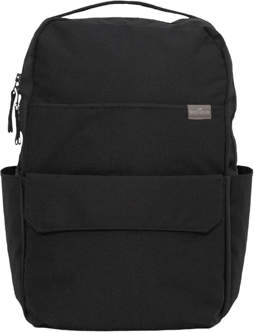 RED ROVR Roo Lightweight 1 LB Diaper Bag Backpack | 11 organizational pockets| Durable & Water-Resistant (Black)