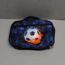 LEDAOU Lunch Box Kids Boys Girls Lunch Bag Insulated Lunch Box Toddler Reusable Lunchbox for School Picnic Hiking (Soccer Blue)