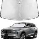 EcoNour Windshield Sunshade Compatible for Acura MDX 2021-2024 2025 2026, Sun Visor for Front Windshield & Window Sun Shade Cover, UV Heat Blocker & Protector, Car Accessories