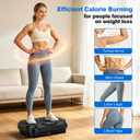 Multi-Functional Vibration Plate Exercise Machine | 450Lbs Capacity 199 Speeds Whole Body Workout Fitness Platform for Lymphatic Drainage & Muscle Activation