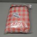 33" L x 20" W x 3" H Pink Grid Picnic Table Cover for Kids, Fitted Tablecloth for Outdoors Vinyl Waterproof Cloth for Camping Home Goods Indoor Outdoor Patio BBQ