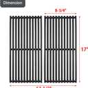 Grill Replacement Parts for Charbroil Grill Grates 463642316 463644220 G369-0030-W2 G469-0005-W1 G460-0500-W1 Cast Iron 17 Inch Cooking Grate char-broil 463675016 nexgrill Evolution 720-0864 720-0864m