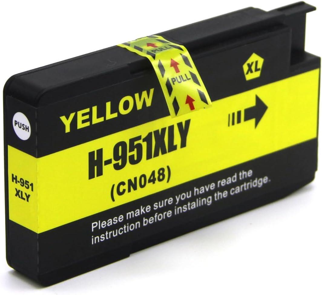 951XL Yellow High-Yield Ink Cartridge Works with HP Officejet Pro 8100 8600 8610 8620 8630 8640 8650 8660 8615 8616 8625 251dw 276dw Printers (1PACK)