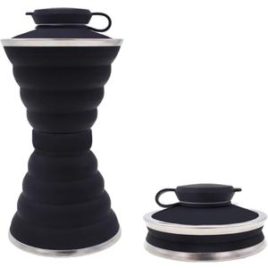 Yeory Collapsible Water Bottle, 500ml Portable Water Bottle, Foldable Cup for Sports, Travel Water Bottle for Outdoor, Cycling Cups Camping