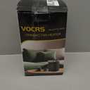 Small Portable Space Heater for Indoor Use - VOCRS 1500W PTC Electric Heater with Thermostat, Remote Control, 12H Timer, Eco and Fan Mode, Rapid and Safe Heating for Bedroom, Office