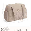 Wandering Nature Personal Item Travel Bag, Small Duffle Bag for Women with Wet Pocket & 14'' Laptop Compartment, Lightweight Carry on Weekender Duffel, Gourd Pattern (Beige)