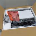 SUPERJARE Nightstand with Charging Station, Bed Side Table with Adjustable Fabric Drawer, Night Stand for Bedroom, 3-Tier Storage End Table, for Living Room, Rustic Brown and Black (M (11.8"D x 15.7"W x 23.4"H))