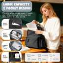 VECAVE School Backpack Black Waterproof Bookbag Casual Lightweight Travel Rucksack Daypack Backpacks for Men Women College High School Bags backpack for Boys Girls Teens