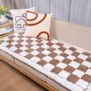 Dog Couch Cover Protector, Dog Bed Mat for Couch Washable Pet Bed Cover, Large Dog Blanket Pet Friendly Sofa Cover, Dark Coffee, 27 * 82 ''