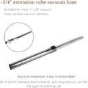1-1/4" Vacuum Extension Tube with Hardwood Floor Brush,Fits Eureka, Royal Etc Vacuum Cleaner That Accept 1-1/4 Inch Attachments.Vacuum Extension Tubing with 1 1/4-inch Inside Diameter