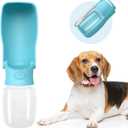 Portable Dog Water Bottle for Walking 19 OZ or 12 OZ Portable Pet Water Bottles for Puppy Small Medium Large Dogs Water Dispenser Pet Water Bowl Dog Accessories (19OZ Blue) (Blue 12 OZ)
