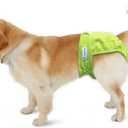 Teamoy 4pcs Washable Female Dog Diapers, Reusable Doggie Diaper Wraps for Female Dogs, Super-Absorbent and Comfortable, Large