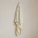 Creative Co-Op Hand-Woven Reclaimed Cotton Crocheted Throw with Diamond Pattern, Multicolor, 60"L x 50"W