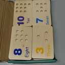 Montessori Number Counting Blocks Peg Board Toys, Wooden Math Manipulative Materials for Preschool, Number Montessori Learning Toy for Toddlers & Kindergarteners (Colorful Peg)