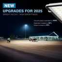 OKPRO 20000W Solar Street Lights Outdoor - 7000K Solar Parking Lot Lights Commerical Dusk to Dawn, Outdoor Street Light Heavy Duty, Wide Angle IP66 Waterproof with Remote Control