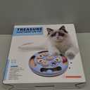 Cat Puzzle Toys Games Level 3 in 1 with Track Balls, Feather Teaser & Treat Feeder | Non-Slip Base | Mental Stimulation Enrichment for Indoor Cat, Dogs | Kitty Gift, Green