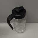 Mason Jar Pitcher - Airtight & Leakproof Glass Pitcher with Lid, Perfect for Breastmilk, Cold Brew, and Sun Tea, 2 Quart (64 oz) 1/2 Gallon Mason Jar with Pour Spout Lid