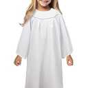 HOMELEX Kids Angel Costume With Halo Christmas Church Robes Angel Dress for Girl Size L
