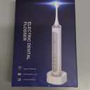 Rechargeable Electric Flosser4-Speed Dental Flosser with 60 Heads & Tongue Cleaner  contactless Charging Base for Adults & Kids  Dentist-Approved Gum Care & Water Flosser Alternative