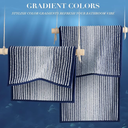 BSICPRO Bathroom Rugs and Mats Sets, 2 Piece Thick Absorbent Chenille Bath Mat Rug Set Non Slip, Soft Shaggy Bath Room Floor Mats for Bathroom, Machine Washable (Navy, 20" x 47" Plus 20" x 32")