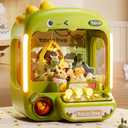 64 PCS Large Claw Machine for Kids Dinosaur,Vending Machine Toys for Boys 5 6 7 8 Year Old,Candy and Prize Electronic Dispenser Game Ages 5-7 6-8,Birthday Gift for 3 4 5 6 Year Old Boy Girl