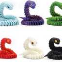 3D Printed Animal Snake Figures, Flexible Halloween Articulated Fidget Toys for Boys and Girls, Creative and Fun Gifts for Stress Relief, Mini Animal Figurines, Valentines Days Gift, Easter