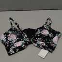 Balasami Women's Push Up Sexy V Neck Adjustable Twist Ruced Front Bikini Swimsuit Top Only, 10/XL