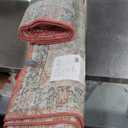 Livabliss Area Rugs - 8x10 Romaine Vintage Boho Rose Navy Sky Blue Area Rug for Living Room Bedroom - Floral Medallion Stain Resistant Carpet for Kitchen, Nursery, Office (7'10" x 10'3")