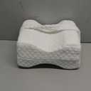 Knee Pillow for Side Sleepers, Leg Pillow for Sciatica, Back, HIPS, Knees, Joints Pain Relief,Pillows for Between Legs While Sleeping Spine Alignment Support & Relieves Pressure(White)