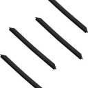 4PCS Stove Gap Filler - 25 Inch Edge Cover, Black Silicone Counter Gap Cover