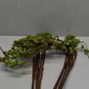 Zeyune 6 Pcs Artificial Branches with Green Buds 40" Evergreen Faux Plastic Plant Stem Picks Sprigs for Vase DIY Home Office Wedding Party Indoor and Outdoor Spring Decor, No Vase (Regular Style)