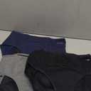 TANSTC Period Underwear for Women Heavy Flow Leakproof Menstrual Panties Postpartum Hipster Briefs 3 Pack (Medium, Black Blue Grey)