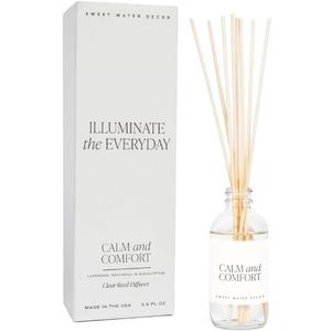 Sweet Water Decor Calm and Comfort Reed Diffuser Set | Lavender, Patchouli, Eucalyptus Spa Scented Diffusers | Air Freshener | Housewarming Gift | Aromatic Stress Relief