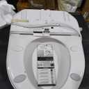 Bio Bidet BB2000 Electric Bidet Toilet Seat, Warm Water with Air Dryer, Heated Seat with Sensor and Slow Close Lid, Night Light, Remote Control, Round, White
