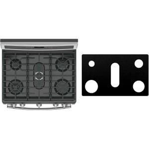 Custom Fit Reusable Burner Liner for General Electric GE Gas Range Stove Protect Your Stovetop with this Splatter Guard Cover - P2B935YP1FS