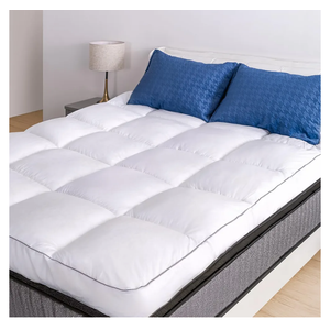Marine Moon Mattress Topper Queen, Cooling Pillow Top Mattress Topper, Extra Thick Plush Mattress Pad Cover, Overfilled with 7D Down Alternative, Relief Back Pain, Soften Hard Mattress, 80'' x 60''