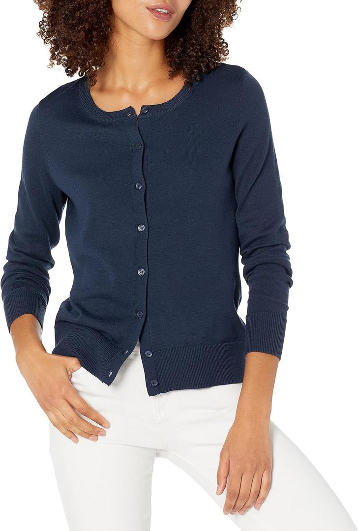 Amazon Essentials Women's Lightweight Crewneck Cardigan Sweater, Size: X-Large