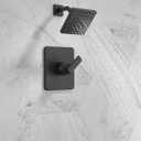Delta Velum 14 Series Shower Faucet Set, Matte Black Shower Head and Handle Set, Valve Trim Kit, Matte Black T14237-BL (Valve Not Included)