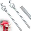 Tandefio 2 Pcs Fire Hydrant Wrench Adjustable, 1-1/2 to 3 20 Inch Multifunctional Hydrant Wrench for Tightening Fire Nuts Tightening Water Pipes, 3 Position Adjustable Nuts 1-1/2 to 3