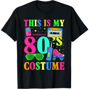 This is My 80s Costume Halloween Party Pop Lover Idea T-Shirt, XL