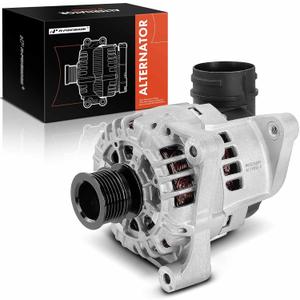 A-Premium Alternator Compatible with BMW E53 Series X5 2004 2005 2006 3.0L, 12V 140A 6-Groove Pulley Clockwise, Replace# 12317530086, 12317532627