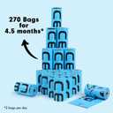 Heavy Duty Dog Poop Bags Rolls - Leak Proof Guaranteed, 270 Bags for Large Doggy, Doggie, Puppy, Cat,Jumbo Size, Extra Large, Extra Thick & Extra Strong, 9" x 13" Unscented, Made in PRC