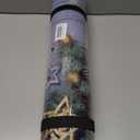 Christmas Kitchen Mats Set of 2, 17x30 + 17x47 Inch Xmas Kitchen Rugs, "Merry Christmas And Happy New Year" Pinecone & Star Decor, Non - Slip Floor Mats for Kitchen, Dining Area Christmas Decoration