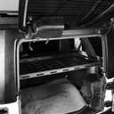 Hooke Road Rear Trunk Cargo Rack Basket Tray for 2007-2026 Jeep Wrangler JK JL 4-Door Hardtops, Sturdy Steel Shelf for Camping Trip Gear