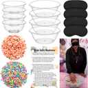 4 Sets 75 Pcs Baby Shower Games Funny Activities Include 8 Clear Basins Bowls 4 Blindfolds 60 Mini Babies 2 Light Color Mixed Beads and Card, Funniest Bridal Shower Game, Grab Baby Madness