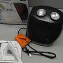 BLACK+DECKER Personal Ceramic Heater, Space Heater for Office Desk, Home Office & Personal Use Desk, 2 Heat & Fan Only Settings, Adjustable Thermostat, BHDC201, Black